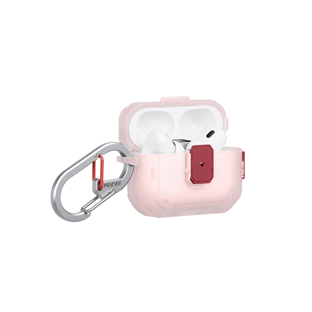 Airpods Uyumlu Pro 3 Kılıf Airbagli Yivli Köşe Kilit Tasarımlı 360 Derece Koruma Skinarma Mecha LE Kılıf