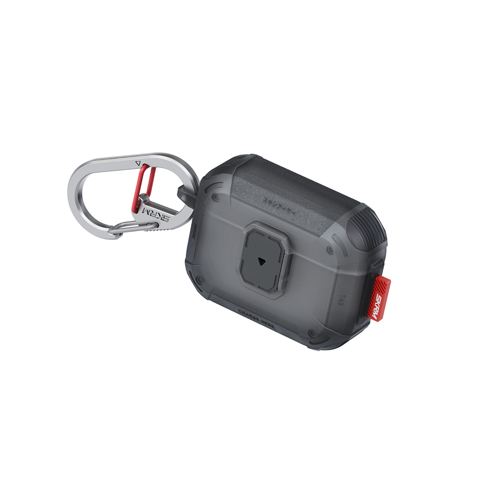 Airpods Uyumlu Pro 3 Kılıf Airbagli Yivli Köşe Kilit Tasarımlı 360 Derece Koruma Skinarma Mecha LE Kılıf