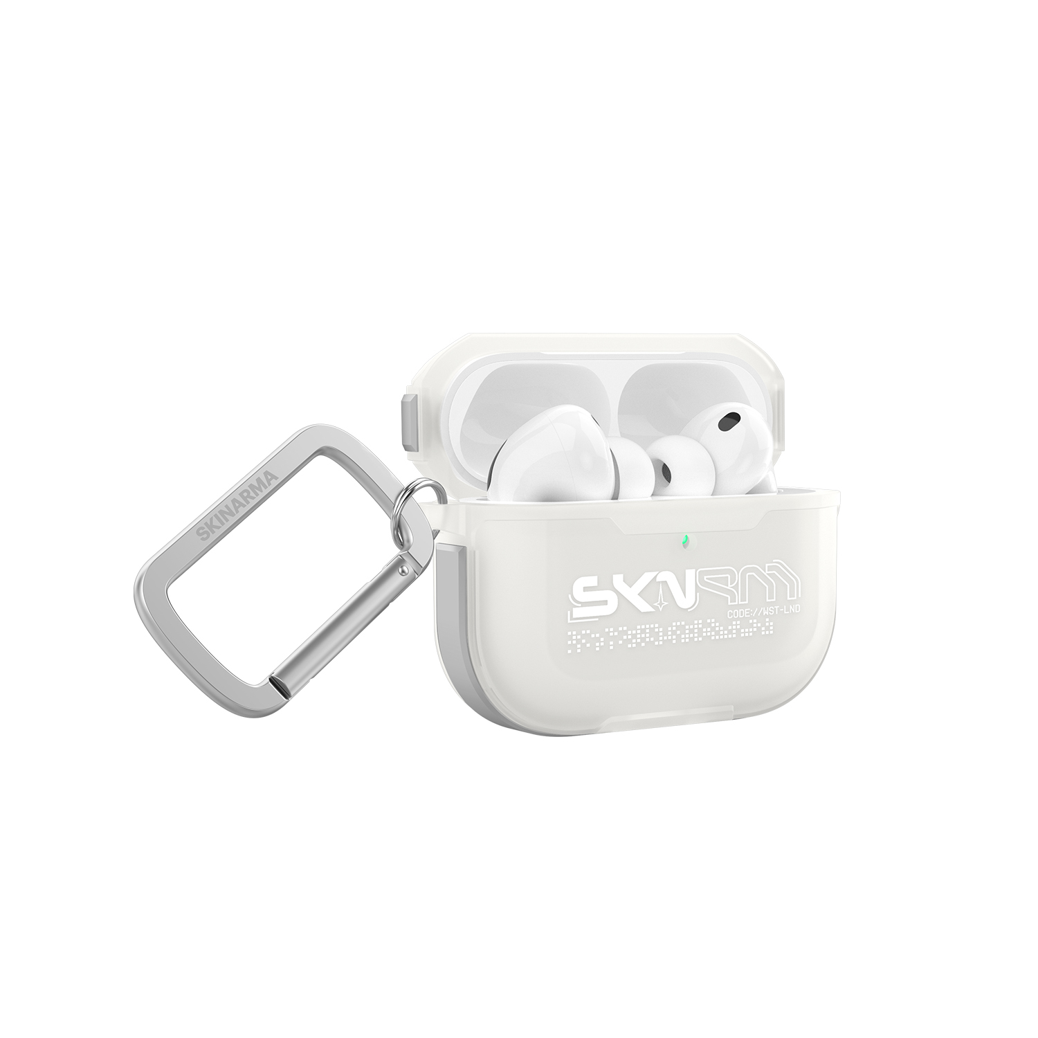 Airpods Uyumlu Pro 3 Kılıf Skinarma Transparan Mat Tasarım Kinzoku Kılıf