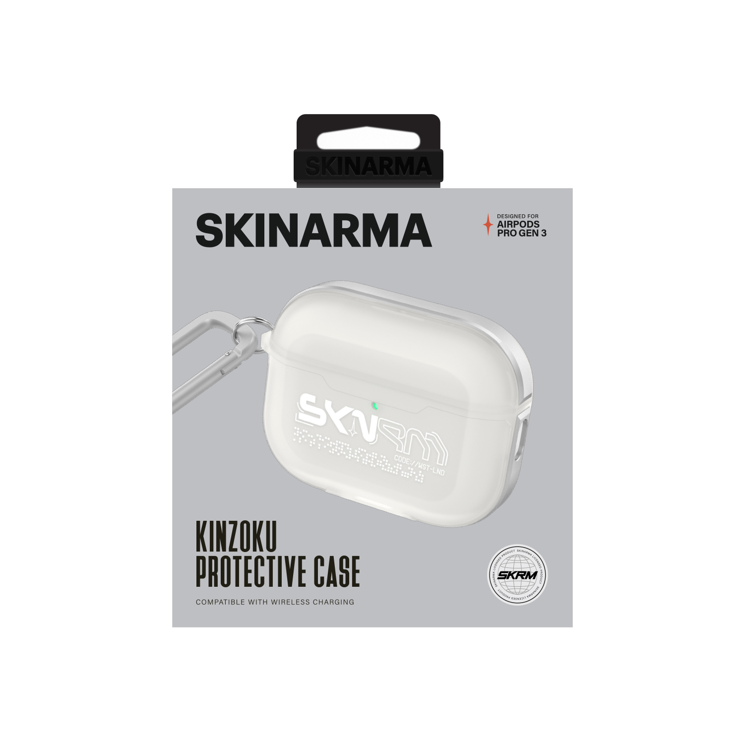 Airpods Uyumlu Pro 3 Kılıf Skinarma Transparan Mat Tasarım Kinzoku Kılıf