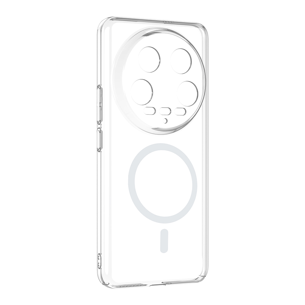 Xiaomi Uyumlu Mi 14 Ultra Kamera Korumalı M-Safe Şarj Özellikli Şeffaf Zore London Sert PC Kapak