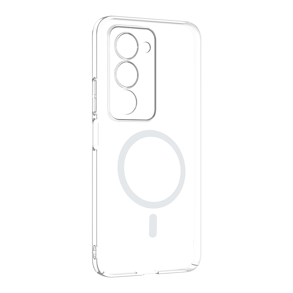 Xiaomi Uyumlu Redmi 15 Kamera Korumalı M-Safe Şarj Özellikli Şeffaf Zore London Sert PC Kapak
