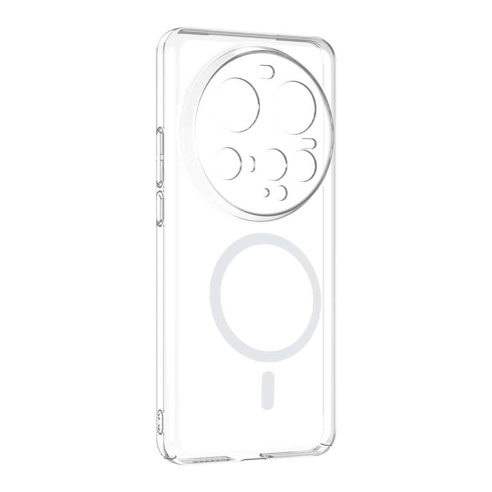Xiaomi Uyumlu 15 Ultra Kamera Korumalı M-Safe Şarj Özellikli Şeffaf Zore London Sert PC Kapak