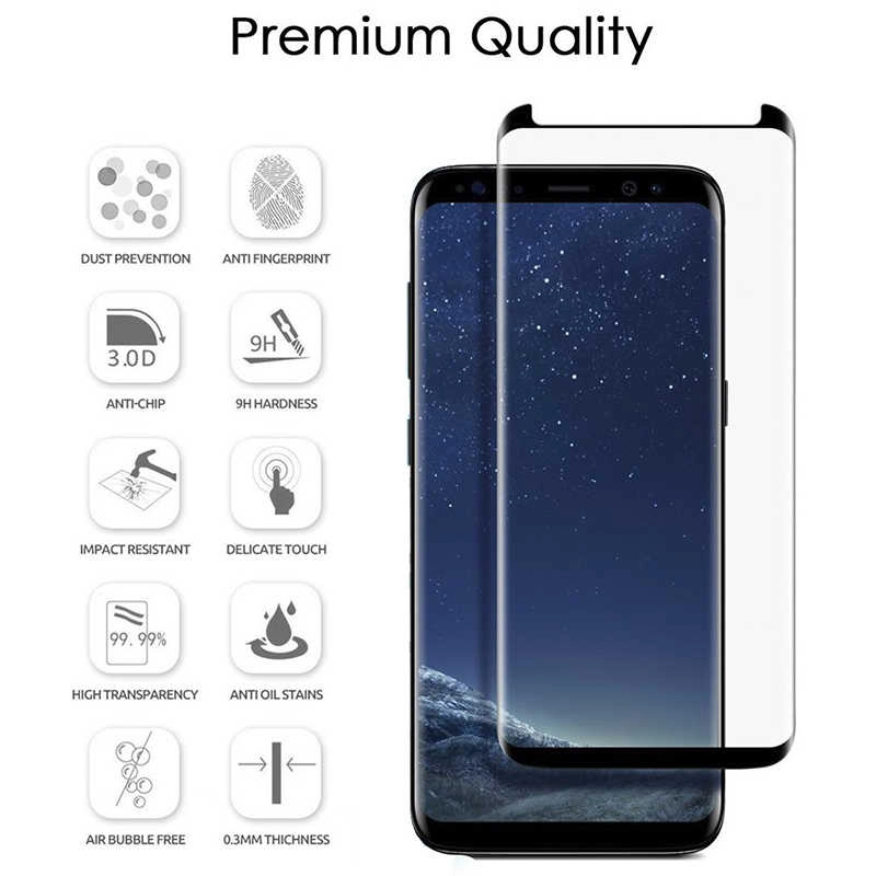 Galaxy Uyumlu S9 Zore Full Yapışkanlı Cam Ekran Koruyucu
