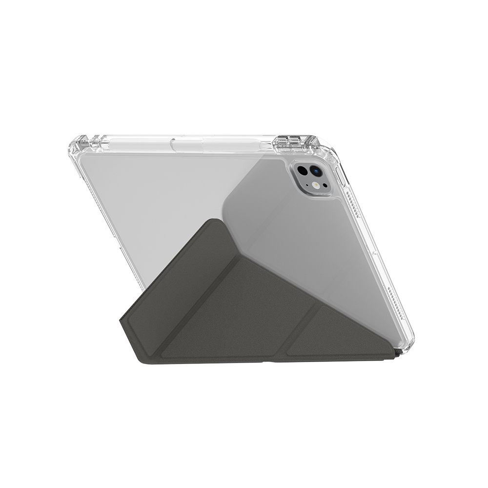 iPad Uyumlu Pro 11 2025 M5 Kılıf Skinarma Kalemlikli Arkası Şeffaf Standlı Magnetik Zeta Kılıf