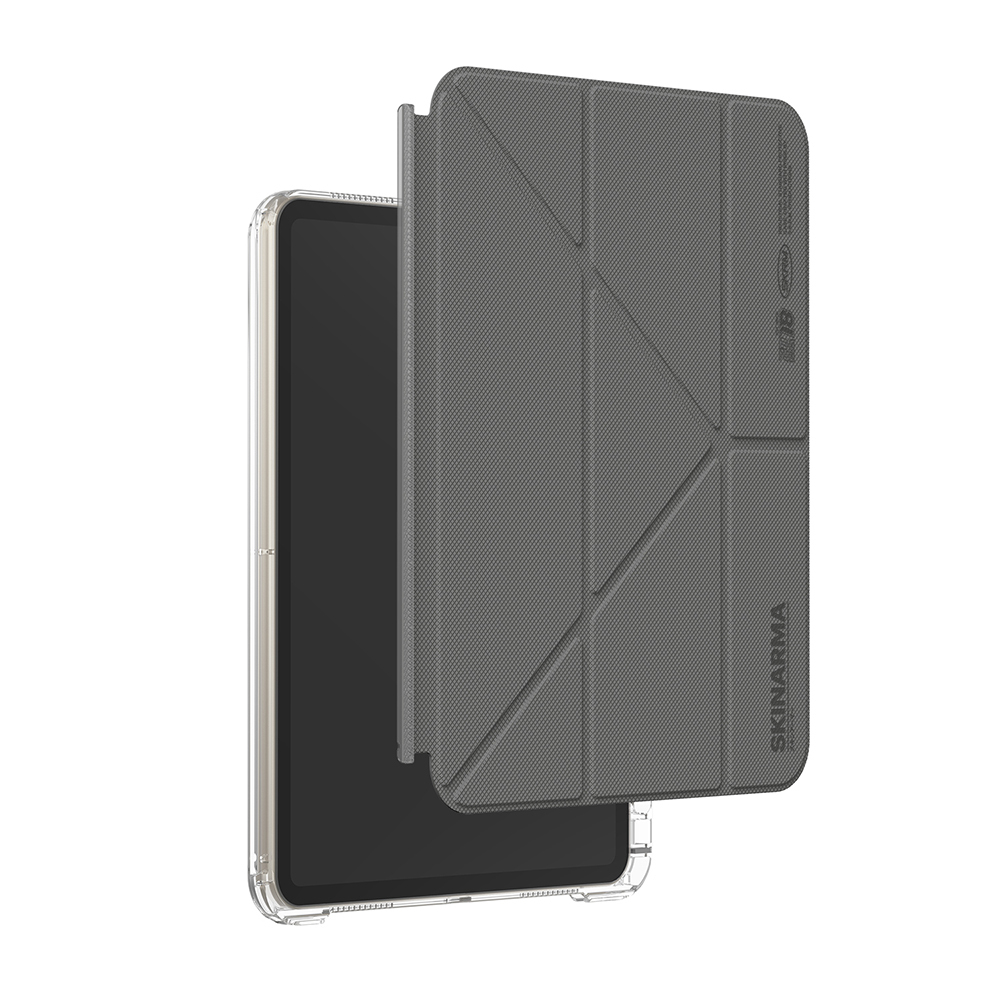 iPad Uyumlu Pro 11 2025 M5 Kılıf Skinarma Kalemlikli Arkası Şeffaf Standlı Magnetik Zeta Kılıf