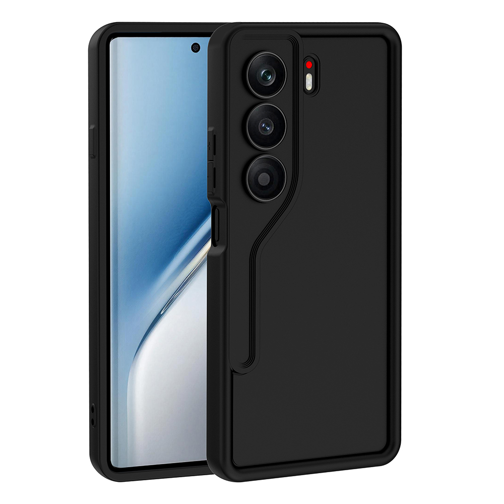 Tecno Camon 40 4G Kılıf Kamera Korumalı Zore Ananas Kapak-Siyah