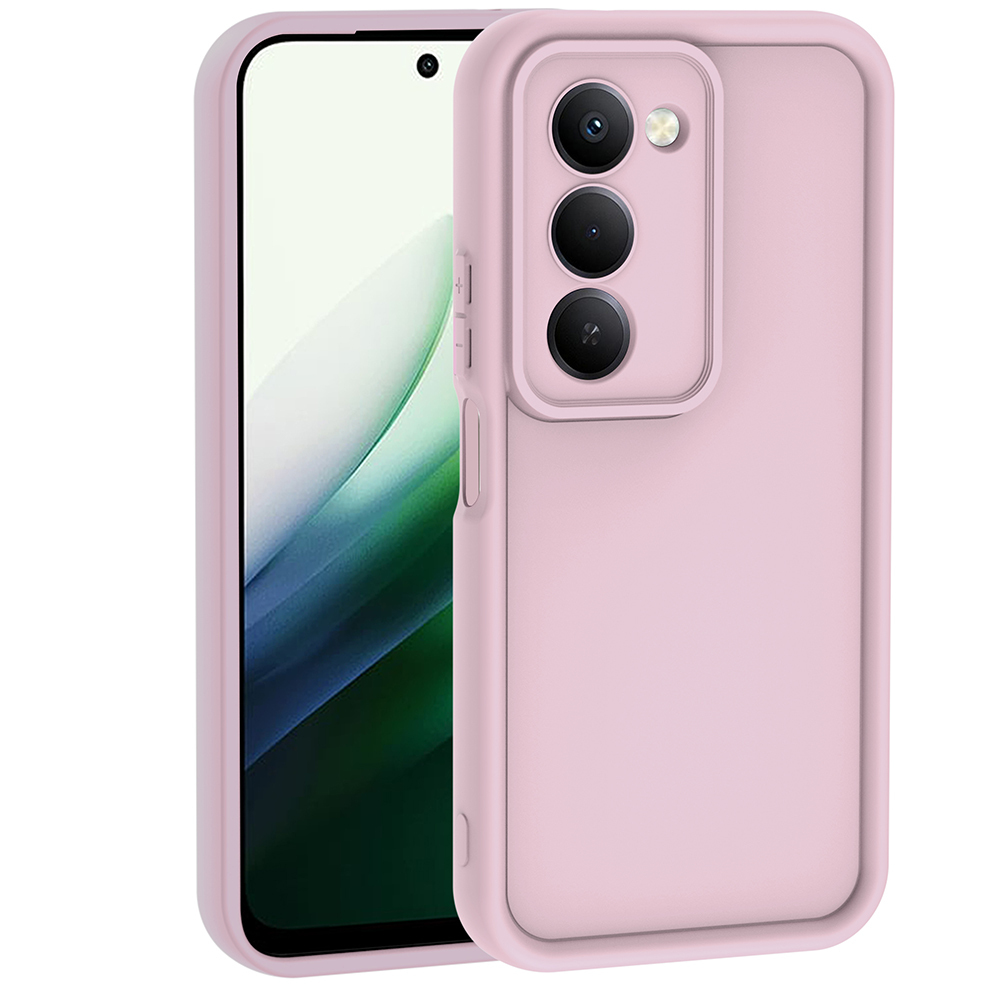 Xiaomi Uyumlu Redmi 15 Kılıf Kamera Korumalı Zore Ananas Kapak-Pembe