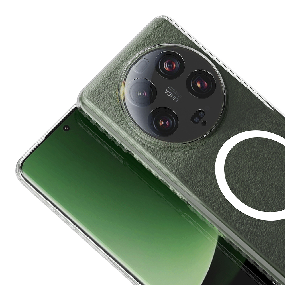 Xiaomi Uyumlu Mi 13 Ultra Kamera Korumalı M-Safe Şarj Özellikli Şeffaf Zore London Sert PC Kapak