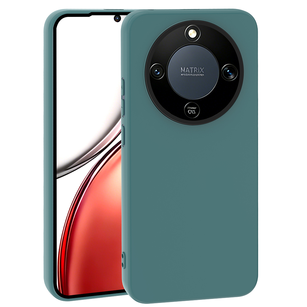 Honor Magic 8 Lite 5G Kılıf Zore Mara Lansman Kapak-Koyu yeşil