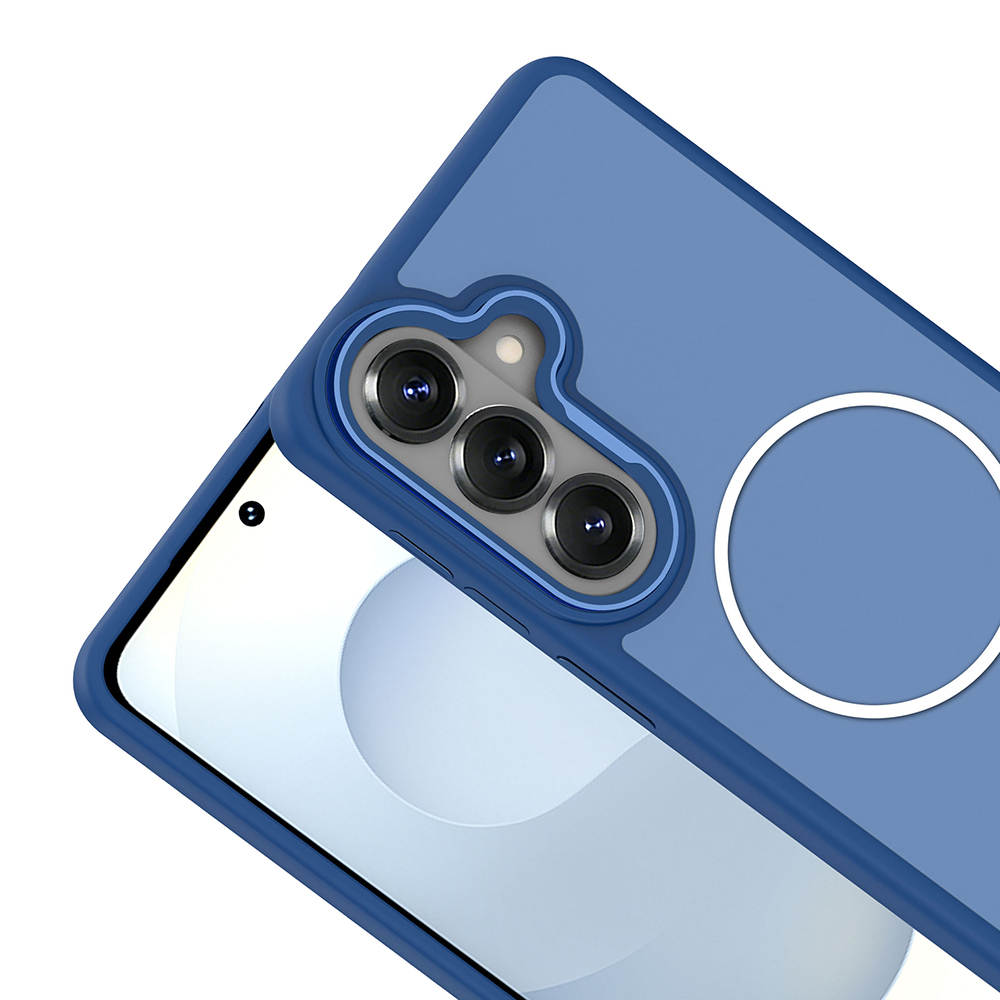 Galaxy Uyumlu S26 Plus Kılıf M-Safe Şarj Özellikli Metal Kamera Çerçeveli Zore Sanremo Silikon Kapak