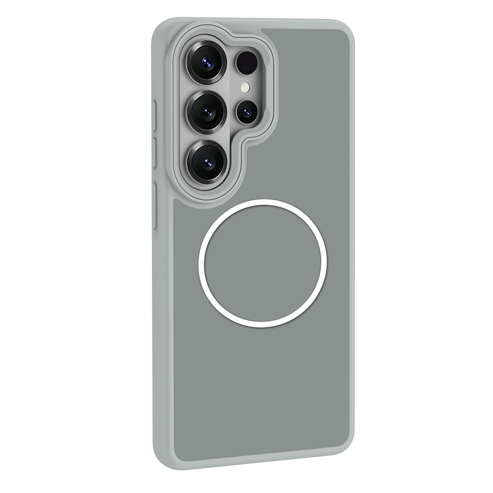 Galaxy Uyumlu S26 Ultra Kılıf M-Safe Şarj Özellikli Metal Kamera Çerçeveli Zore Sanremo Silikon Kapak