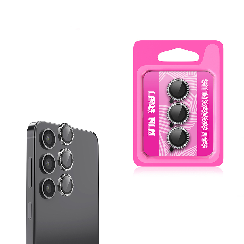 Galaxy Uyumlu S26 Plus Zore CL-06 Kamera Lens Koruyucu-Siyah