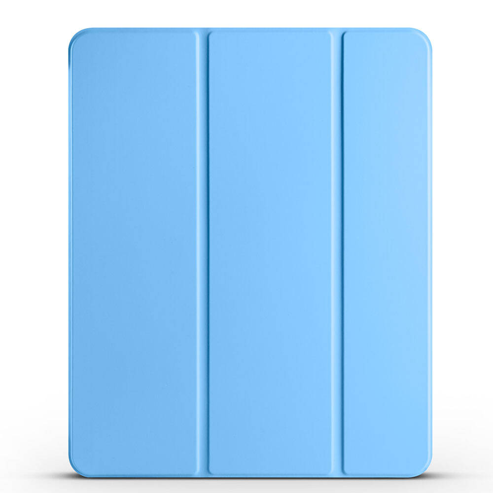 iPad Uyumlu Pro 13 2024 Zore Smart Cover Kalem Bölmeli Standlı 1-1 Kılıf-Mavi