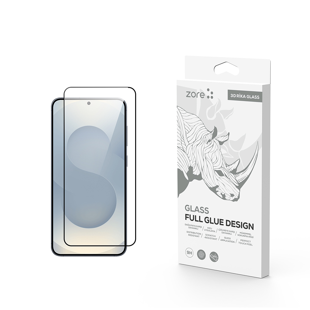 Galaxy Uyumlu S26 Zore Rika Premium Temperli Cam Ekran Koruyucu