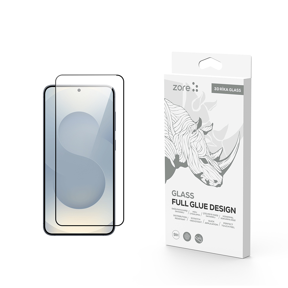 Galaxy Uyumlu S26 Plus Zore Rika Premium Temperli Cam Ekran Koruyucu
