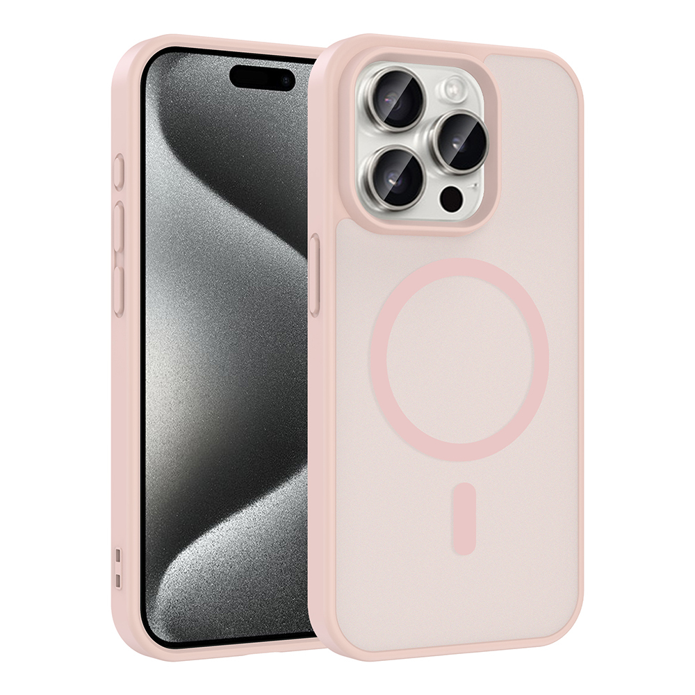 iPhone Uyumlu 15 Pro Max Kılıf M-safe Şarj Özellikli Zore Babet Kapak
