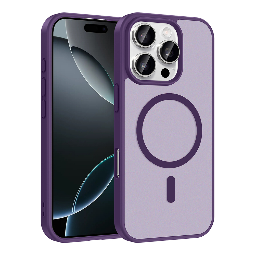 iPhone Uyumlu 16 Pro Kılıf M-safe Şarj Özellikli Zore Babet Kapak