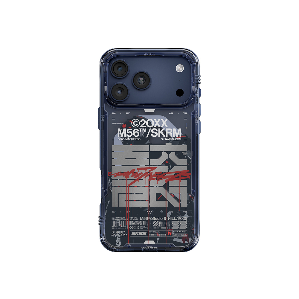 iPhone Uyumlu 17 Pro Max Kılıf Skinarma M-Safe Şarj Özellikli IML Baskılı X M56 Kapak