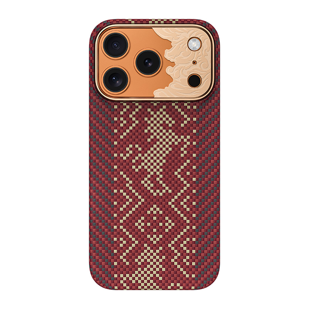 iPhone Uyumlu 17 Pro Max Kılıf M-safe Şarj Özellikli Karbon Fiber Tasarımlı Benks Knight ArmorAir Kevlar Kapak