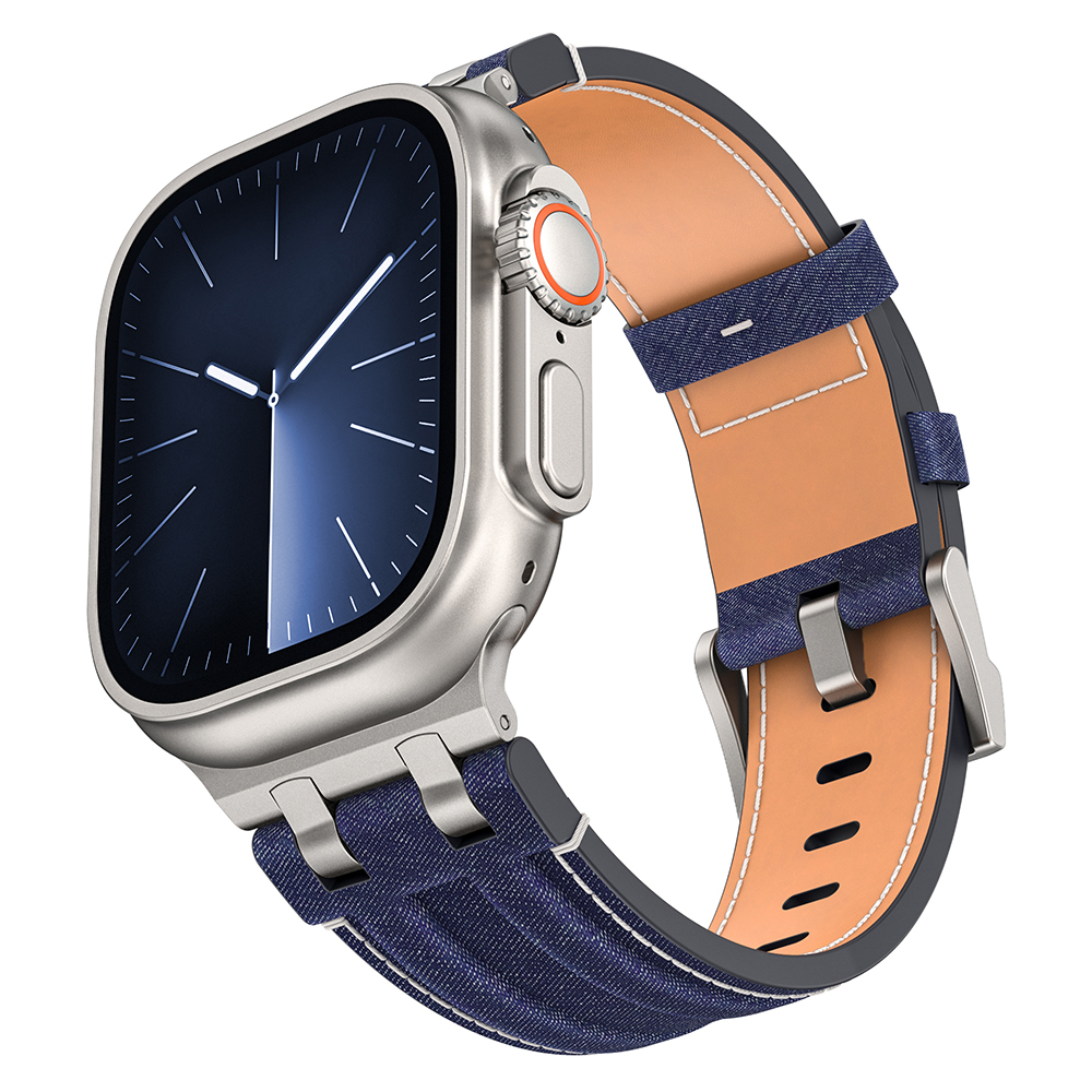 Watch 44mm Zore KRD-153 Kot Kumaş Tasarımlı Kordon