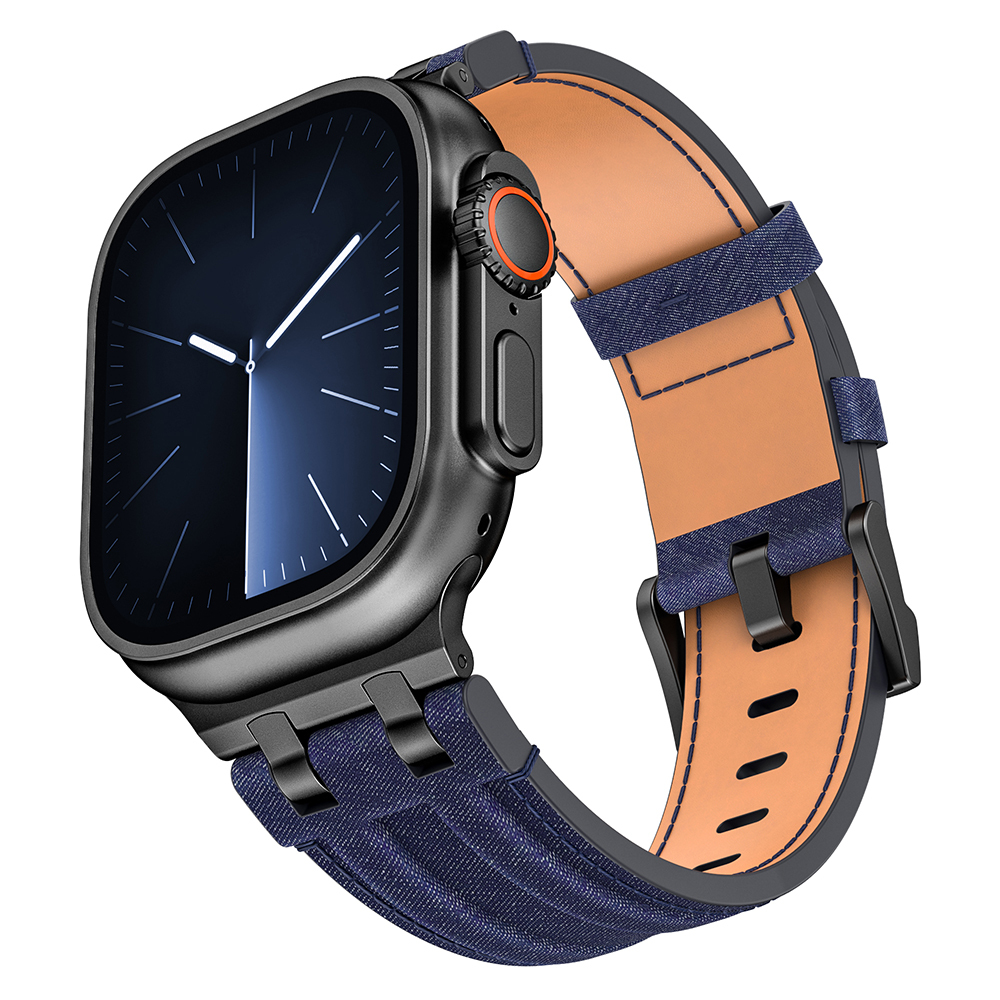 Watch Ultra 49mm Zore KRD-153 Kot Kumaş Tasarımlı Kordon