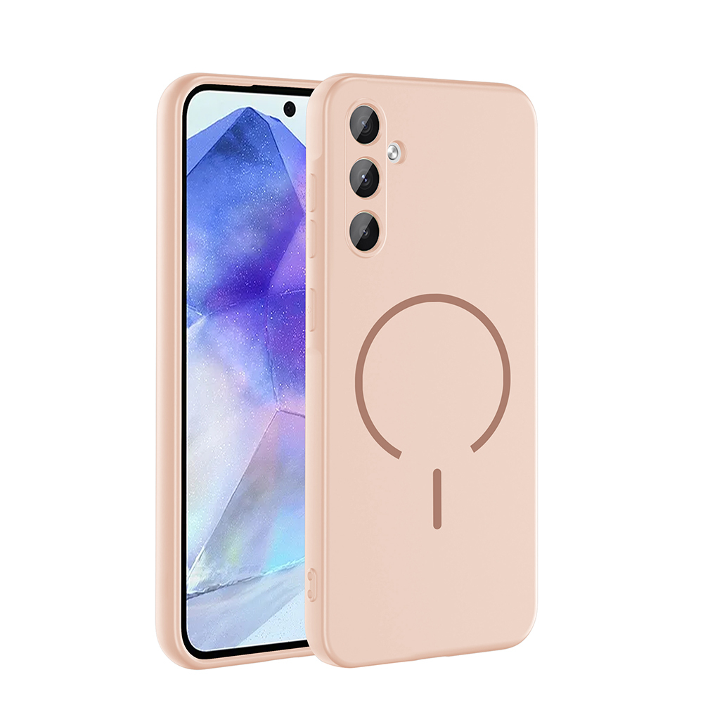 Galaxy Uyumlu A57 Kılıf M-safe Şarj Özellikli Zore Meta Kapak