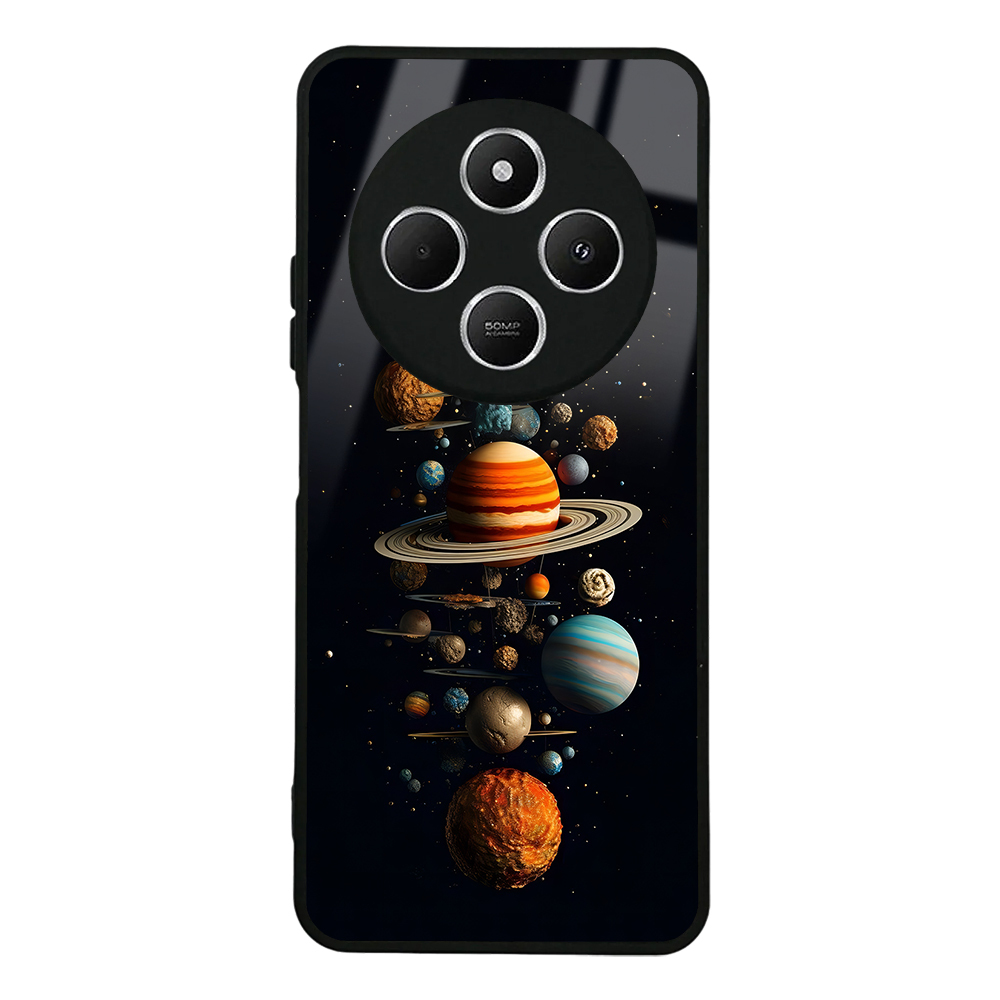 Xiaomi Uyumlu Redmi 14C 4G Kılıf Kamera Korumalı Desenli Zore Lusi Kapak-Gezegen