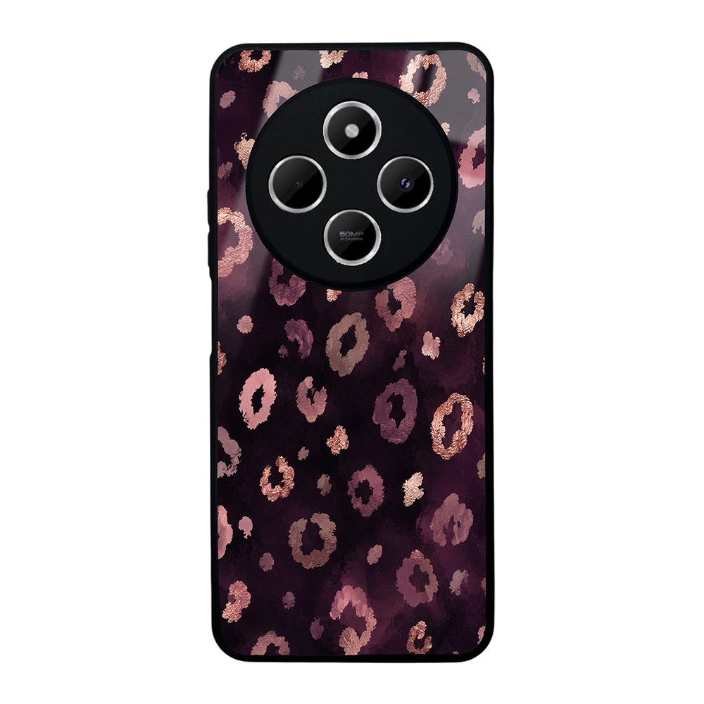 Xiaomi Uyumlu Redmi 14C 4G Kılıf Kamera Korumalı Desenli Zore Lusi Kapak-Pembe leopar