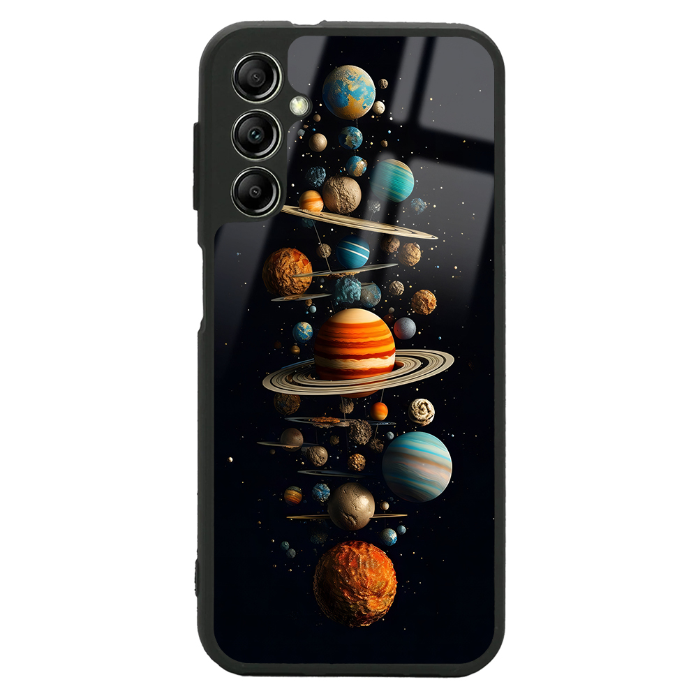 Galaxy Uyumlu A24 Kılıf Kamera Korumalı Desenli Zore Lusi Kapak-Gezegen