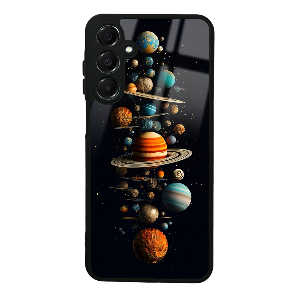 Galaxy Uyumlu A16 Kılıf Kamera Korumalı Desenli Zore Lusi Kapak-Gezegen