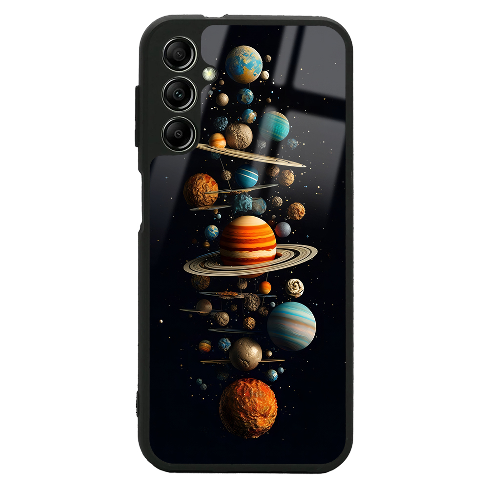 Galaxy Uyumlu A14 5G Kılıf Kamera Korumalı Desenli Zore Lusi Kapak-Gezegen