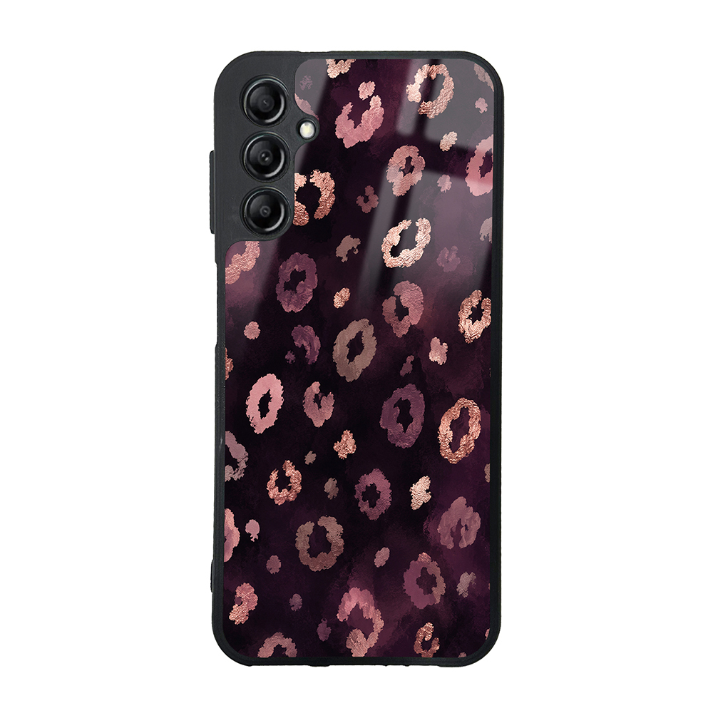Galaxy Uyumlu A14 5G Kılıf Kamera Korumalı Desenli Zore Lusi Kapak-Pembe leopar