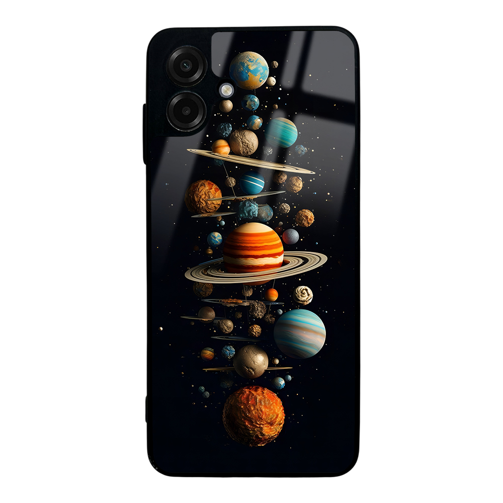 Galaxy Uyumlu A07 Kılıf Kamera Korumalı Desenli Zore Lusi Kapak-Gezegen