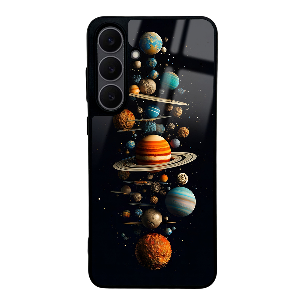 Galaxy Uyumlu S25 FE Kılıf Kamera Korumalı Desenli Zore Lusi Kapak-Gezegen