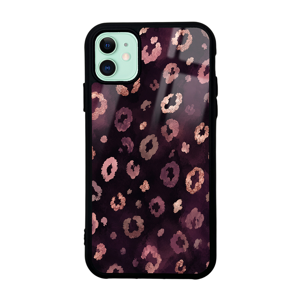 iPhone Uyumlu 11 Kılıf Kamera Korumalı Desenli Zore Lusi Kapak-Pembe leopar