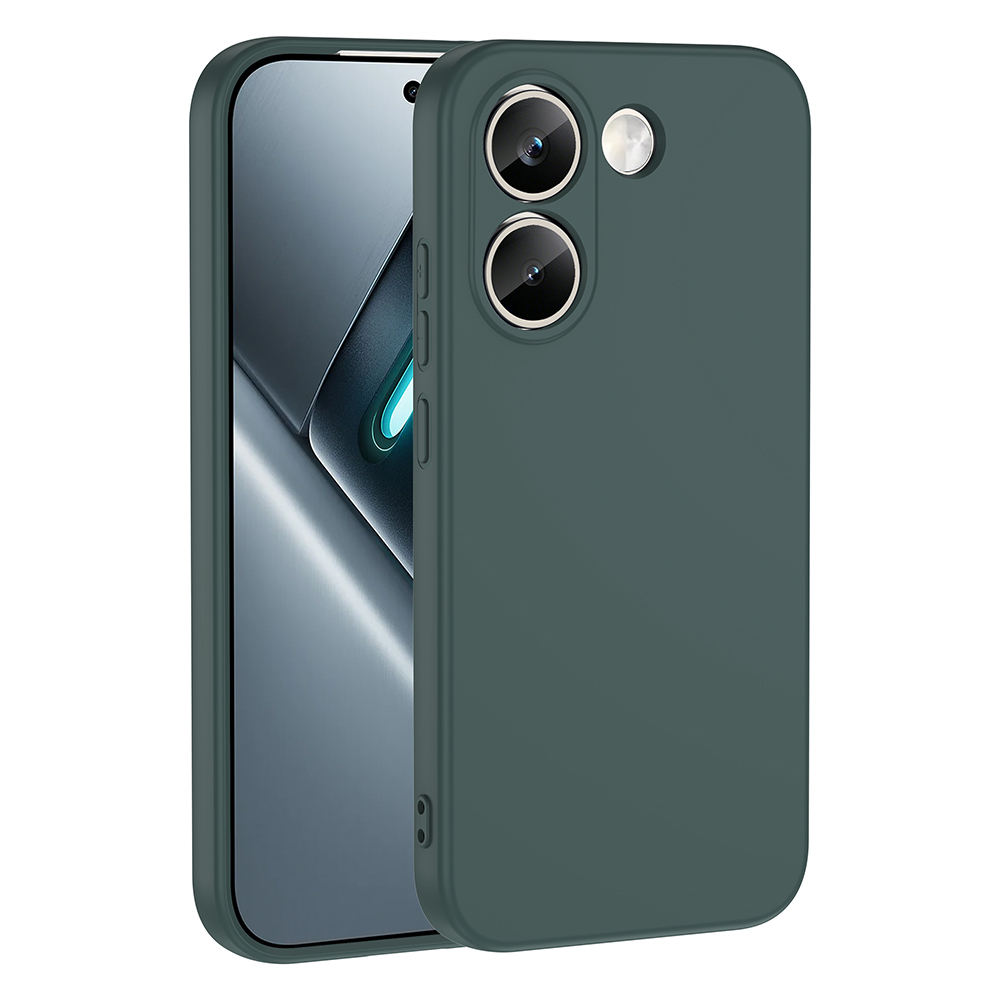 Xiaomi Uyumlu Poco X8 Pro Kılıf Zore Mara Lansman Kapak-Koyu yeşil