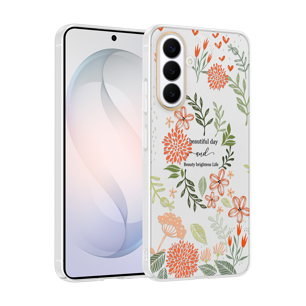 Galaxy Uyumlu S26 Plus Kılıf Kamera Korumalı Desenli Zore Klip Kapak-Beautiful