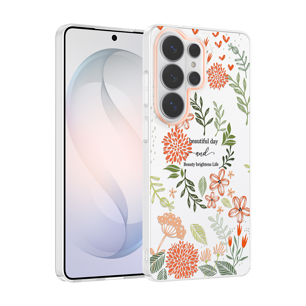 Galaxy Uyumlu S26 Ultra Kılıf Kamera Korumalı Desenli Zore Klip Kapak-Beautiful