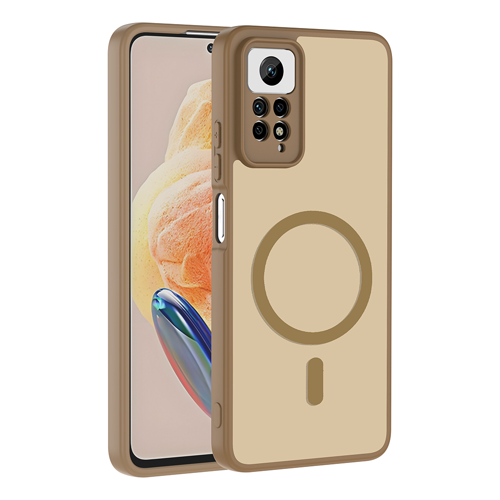 Xiaomi Uyumlu Redmi Note 12 Pro 4G Kılıf M-safe Şarj Özellikli Zore Babet Kapak