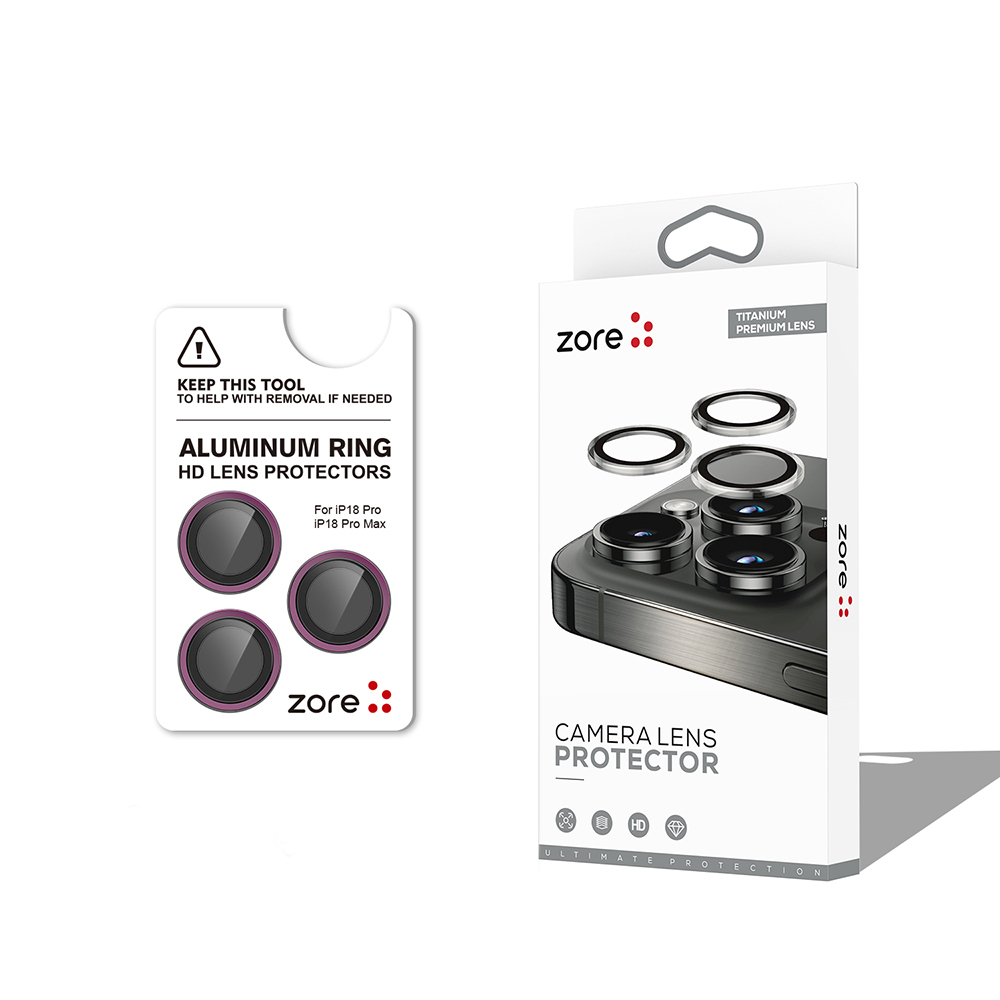 iPhone Uyumlu 18 Pro Zore CL-12 Premium Safir Parmak İzi Bırakmayan Anti-Reflective Kamera Lens Koruyucu