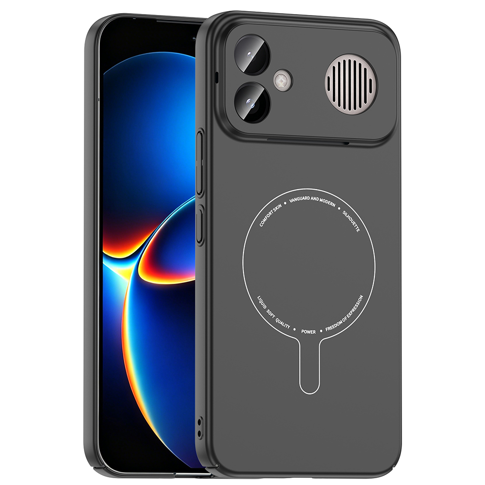 Xiaomi Uyumlu Poco F8 Ultra Kılıf M-Safe Şarj Özellikli Kamera Korumalı Zore Elio Sert PC Kapak