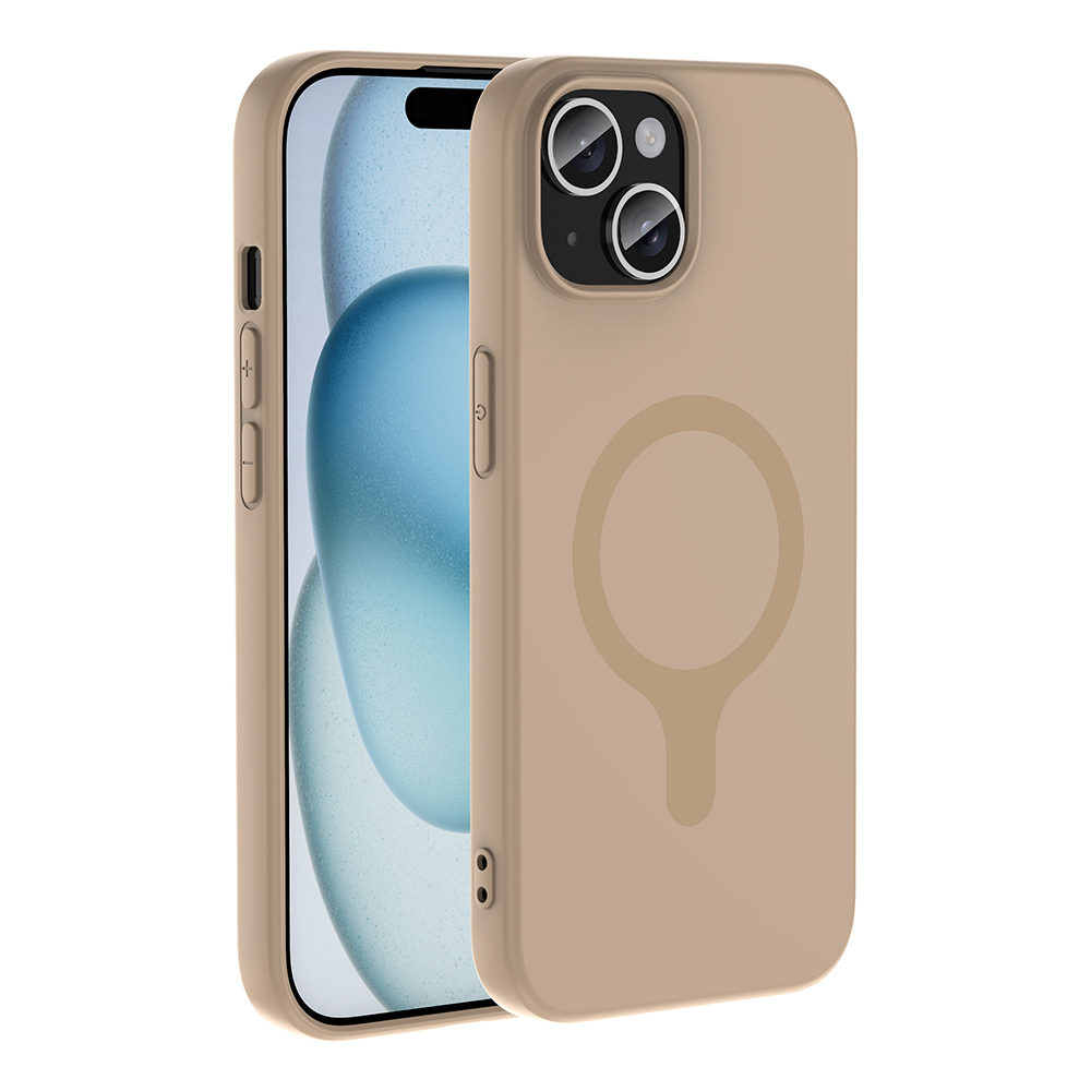 iPhone Uyumlu 15 Kılıf M-Safe Şarj Özellikli Zore Aris Silikon Kapak