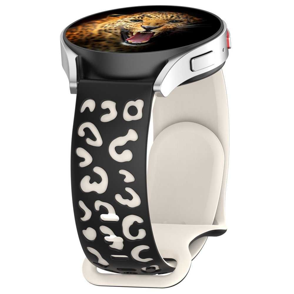 Galaxy Uyumlu Watch Active 2 40mm Zore KRD-140 20mm Silikon Kordon Strap Kayış-Siyah-starlight