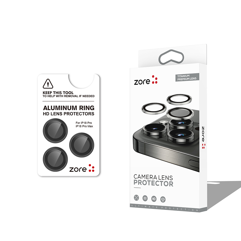 iPhone Uyumlu 18 Pro Max Zore CL-12 Premium Safir Parmak İzi Bırakmayan Anti-Reflective Kamera Lens Koruyucu