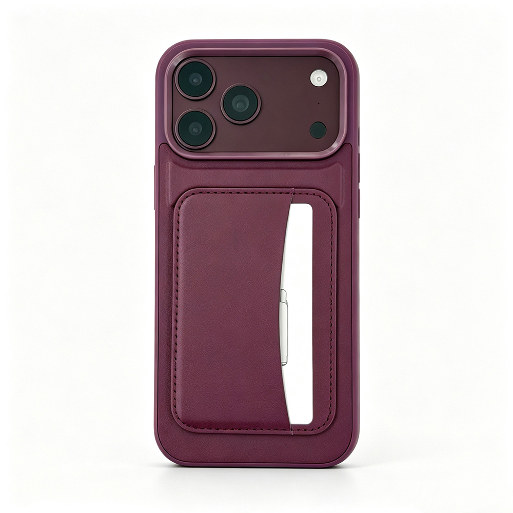 iPhone Uyumlu 18 Pro Max Kılıf Kartlıklı Zore X-Kart Silikon Kapak