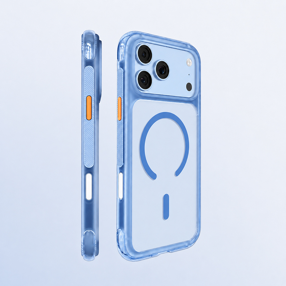 iPhone Uyumlu 18 Pro Max Kılıf M-safe Şarj Özellikli Airbag Tasarımlı Mutural Air Shield Serisi Kapak