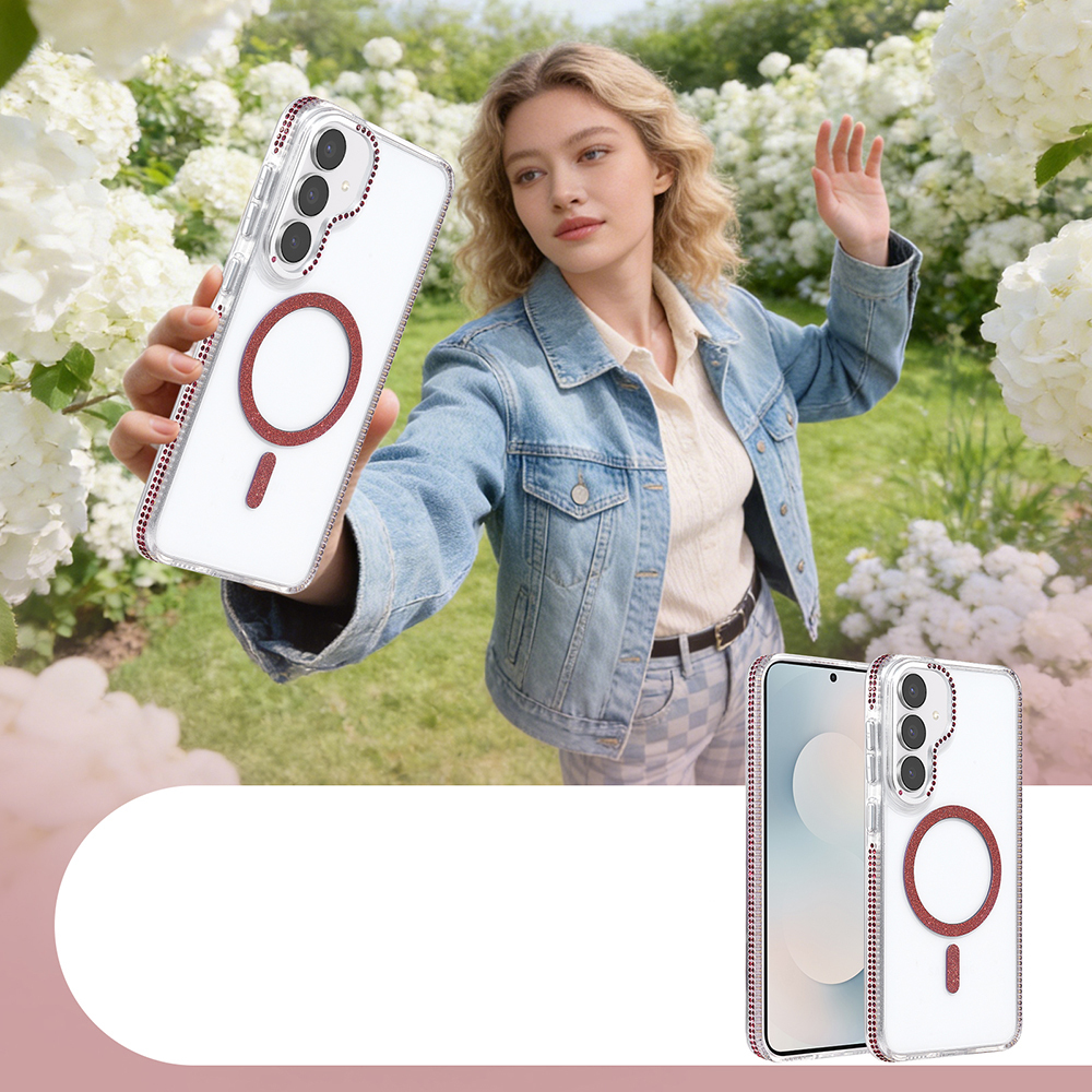 Galaxy Uyumlu S25 FE Kılıf M-safe Şarj Özellikli Zore Tera Silikon Kapak