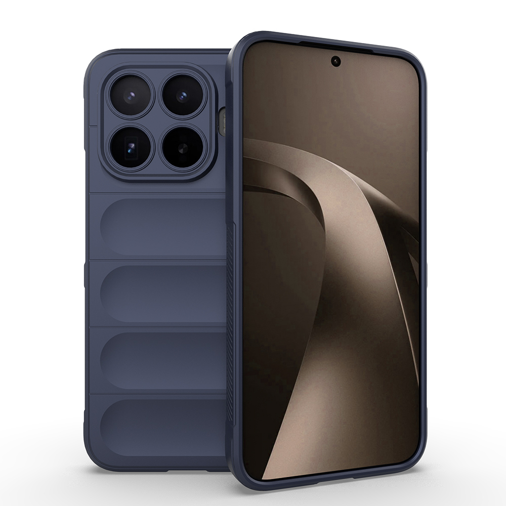 Xiaomi Uyumlu 17T Kılıf Esnek TPU Oyuklu Arka Yüzey Tasarımlı Zore Etnik Silikon Kapak-Lacivert