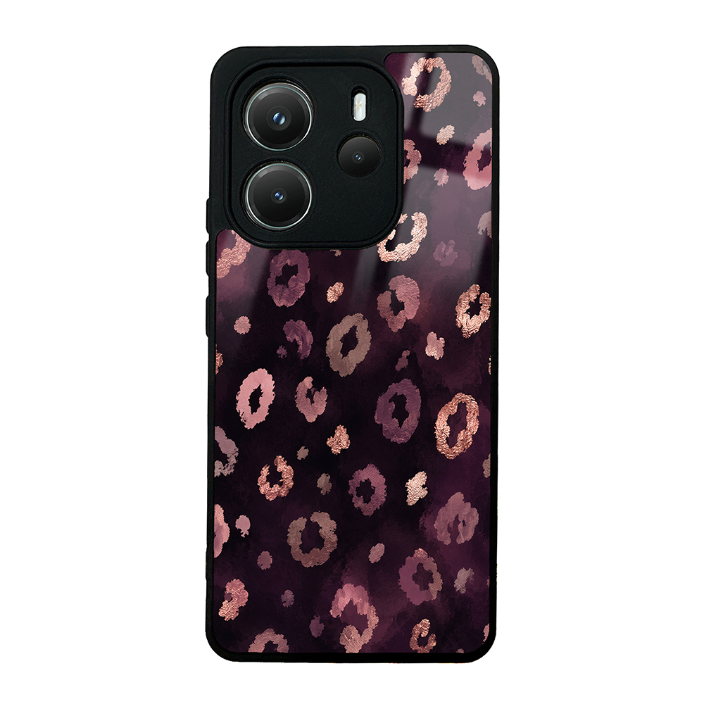 Xiaomi Uyumlu Redmi Note 14 4G Kılıf Kamera Korumalı Desenli Zore Lusi Kapak-Pembe leopar